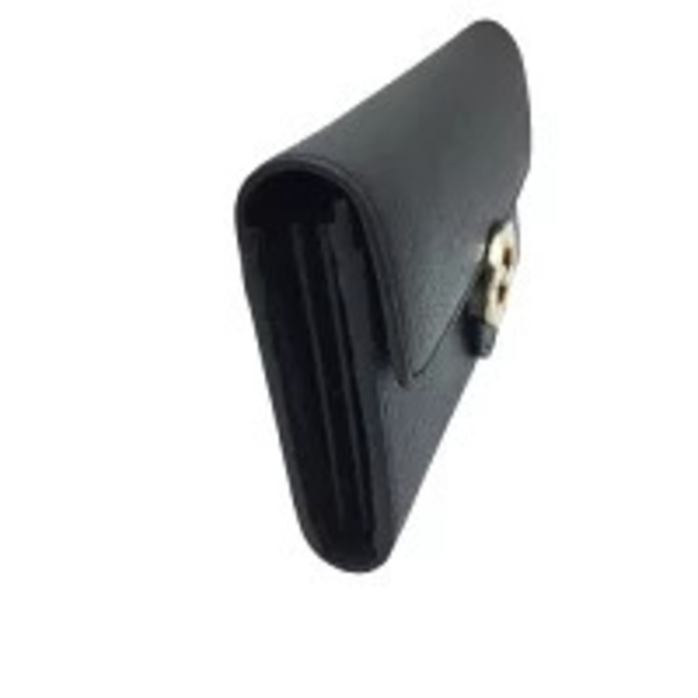 GUCCI Long Wallet Bi fold Leather Black Interlocking GG Zippered Wallet Card - Picture 4 of 10